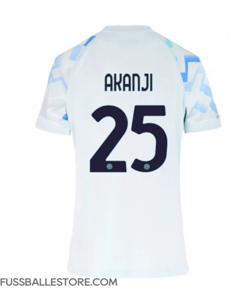 Günstige Inter Milan Manuel Akanji #25 Auswärtstrikot Damen 2025-26 Kurzarm Günstige Inter Milan Manuel Akanji #25 Auswärtstrikot Damen 2025-26 Kurzarm
